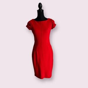 Closet Stretchy Red Dress Sz 12